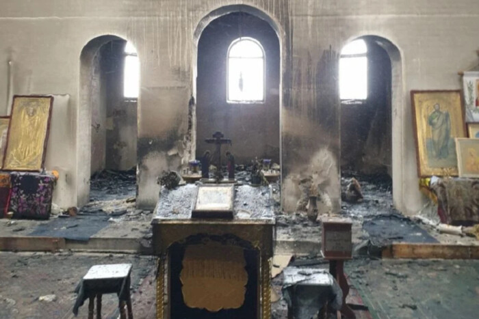 Після пожежі в храмі на Тернопільщині вціліла лише ікона (фото)