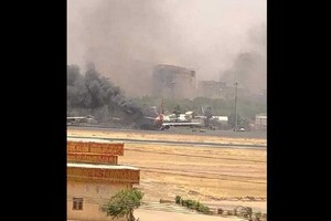У Судані загорівся пасажирський літак української авіакомпанії