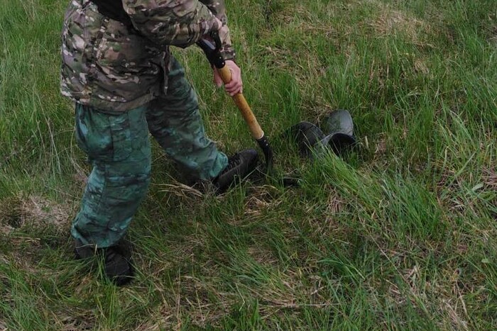На Київщині виявлено частину реактивного снаряду «Ураган» (фото)