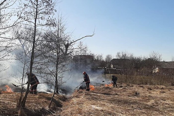 В Івано-Франківську жінка палила траву, та ледь не спалила себе (відео)