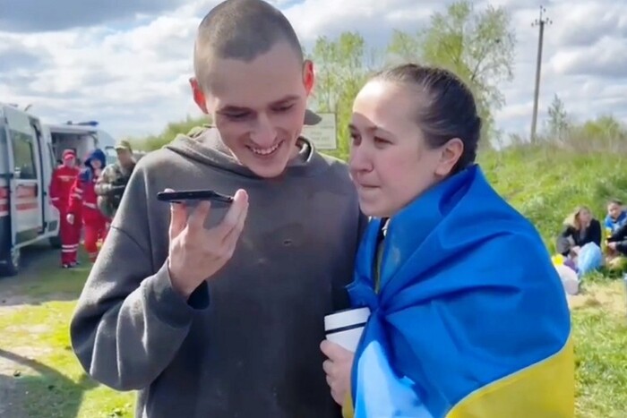 Із полону повернулася молода пара, яка побралася на «Азовсталі»: щемливе відео 