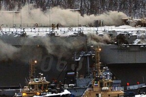 Пожежа на єдиному авіаносці «Адмірал Кузнєцов». Росія знайшла винних