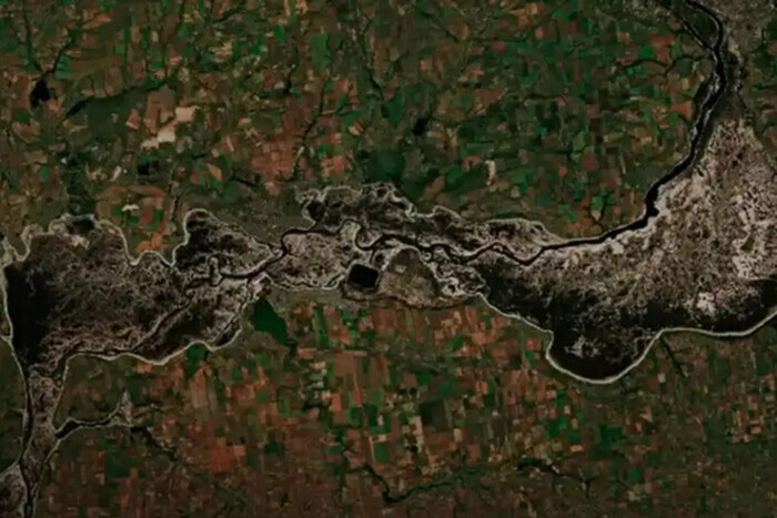 Каховского водохранилища практически не существует: появились новые спутниковые снимки