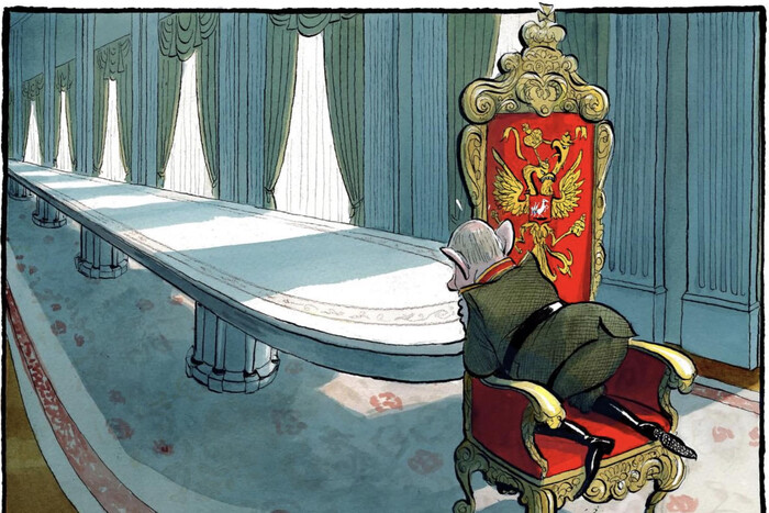 Сховався за царським троном: карикатура на Путіна у The Times