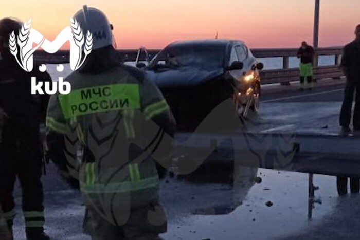 З’явилися перші фото пошкоджень Кримського мосту