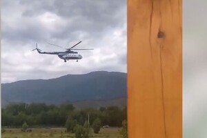 У Росії розбився гелікоптер із пасажирами на борту (відео) 
