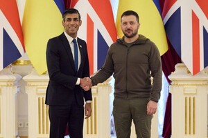 Прем’єр Великої Британії Ріші Сунак та президент України Володимир Зеленський