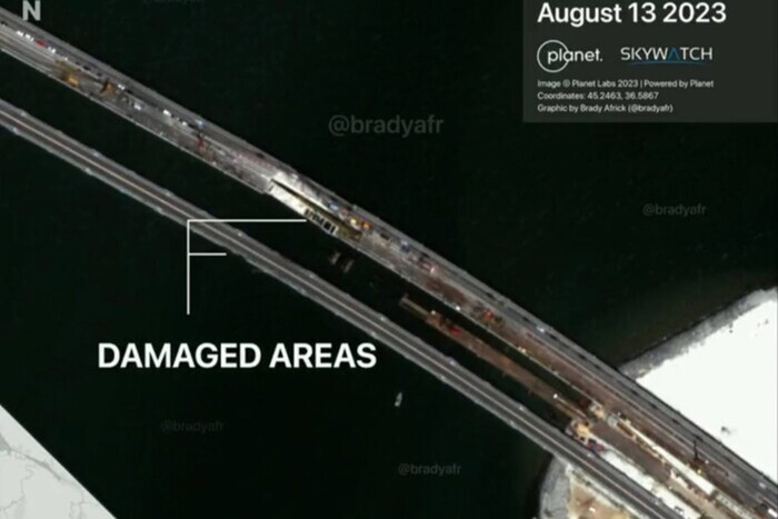 Ремонт на Керченском мосту: появились новые спутниковые снимки