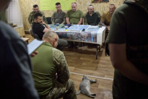 Кіт потішив Зеленського та військових: миле фото