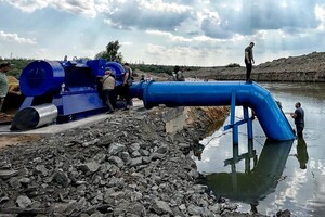 Частина нового магістрального водогону на Дніпропетровщині