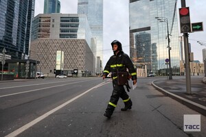 Ударний безпілотник потрапив у недобудований хмарочос One tower у «Москва-сіті»