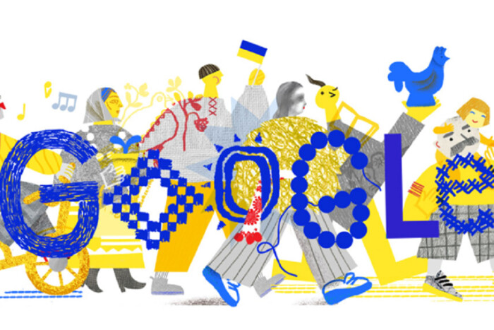 Google оригінально привітав українців із Днем Незалежності
