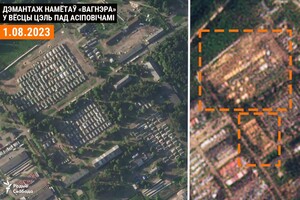 Білорусь демонтовує табір «вагнерівців»: супутникові знімки