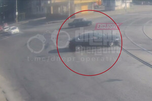 Вбивство водія в Дніпрі: з'явилося відео, як Jaguar порушує правила дорожнього руху