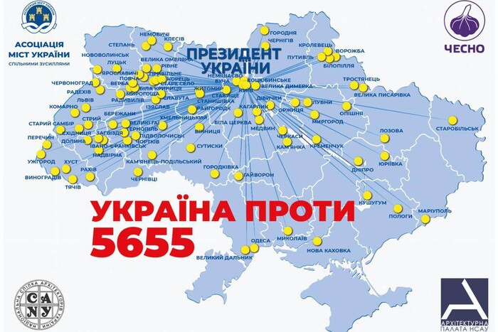 Асоціація міст України та Рух «Чесно» проведуть всеукраїнський марафон «Україна проти 5655»