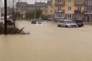 Вода достает автомобилям до капотов