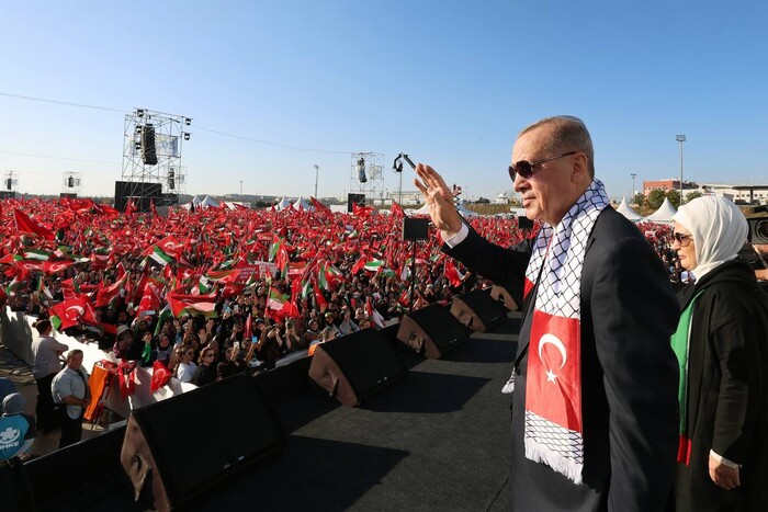 Ердоган взяв участь у мільйонному мітингу на підтримку Палестини та шокував заявою 