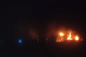 У Білгородській області згорів військовий госпіталь (відео)