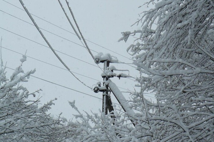 На Львівщині снігопад залишив без світла понад 300 населених пунктів