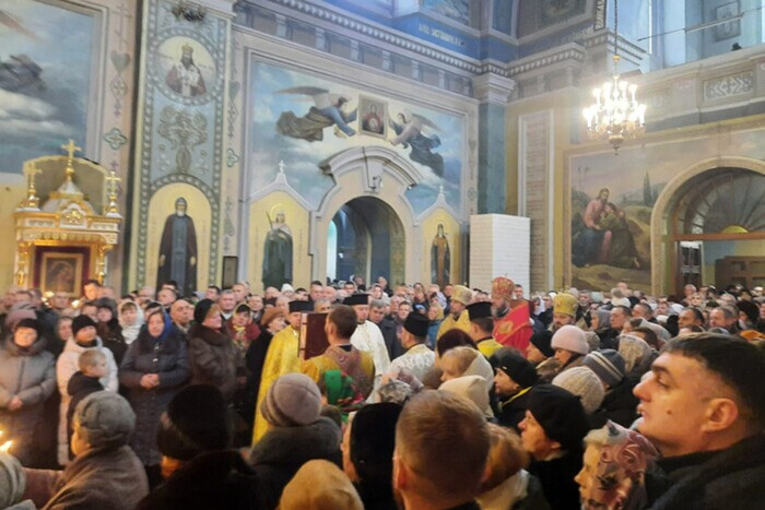 В Николаевском соборе впервые за почти 200 лет состоялось богослужение на украинском