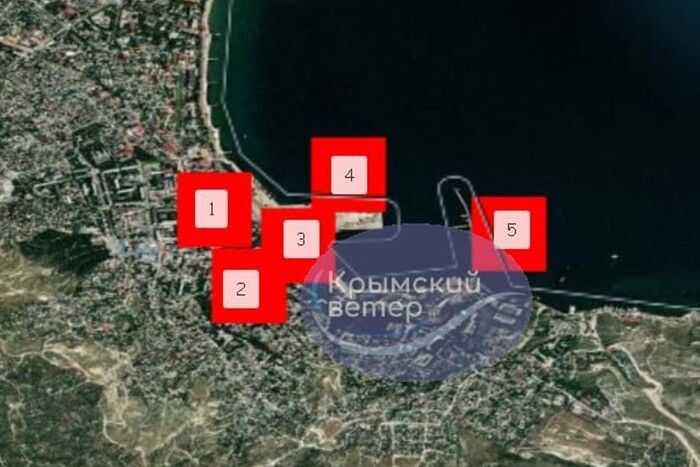 Після підриву російського корабля у Феодосії п’ять пожеж (супутникові знімки)
