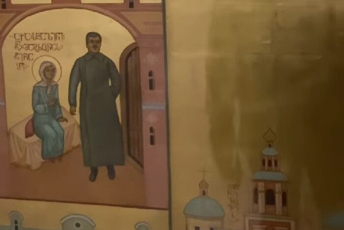 У соборі Грузії виставлено ікону із зображенням Сталіна (відео)