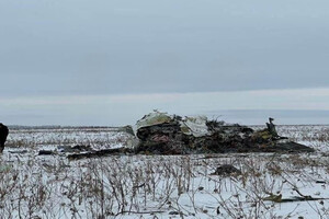 У Білгородській області Росії зранку 24 січня впав військово-транспортний літак Іл-76