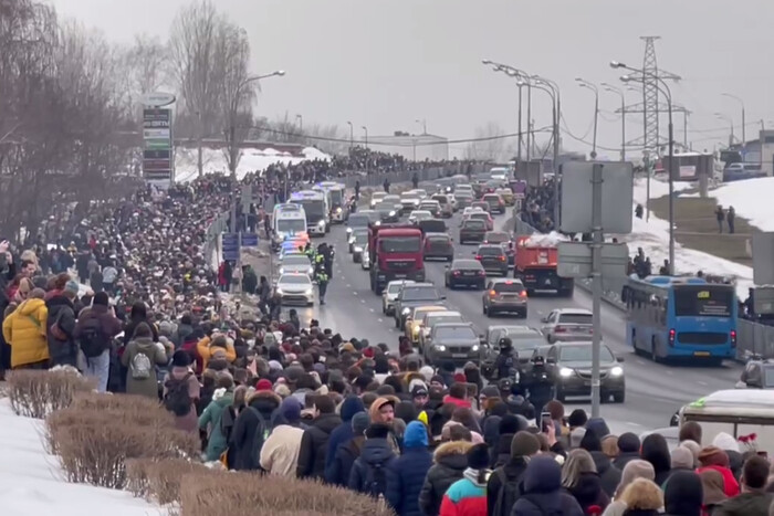 Похорон Навального. Як це було (фото, відео)
