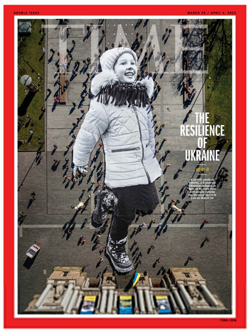 A Kiev, la toile de renommée mondiale avec la photo d'une petite femme ukrainienne, photo 1, sera dévoilée