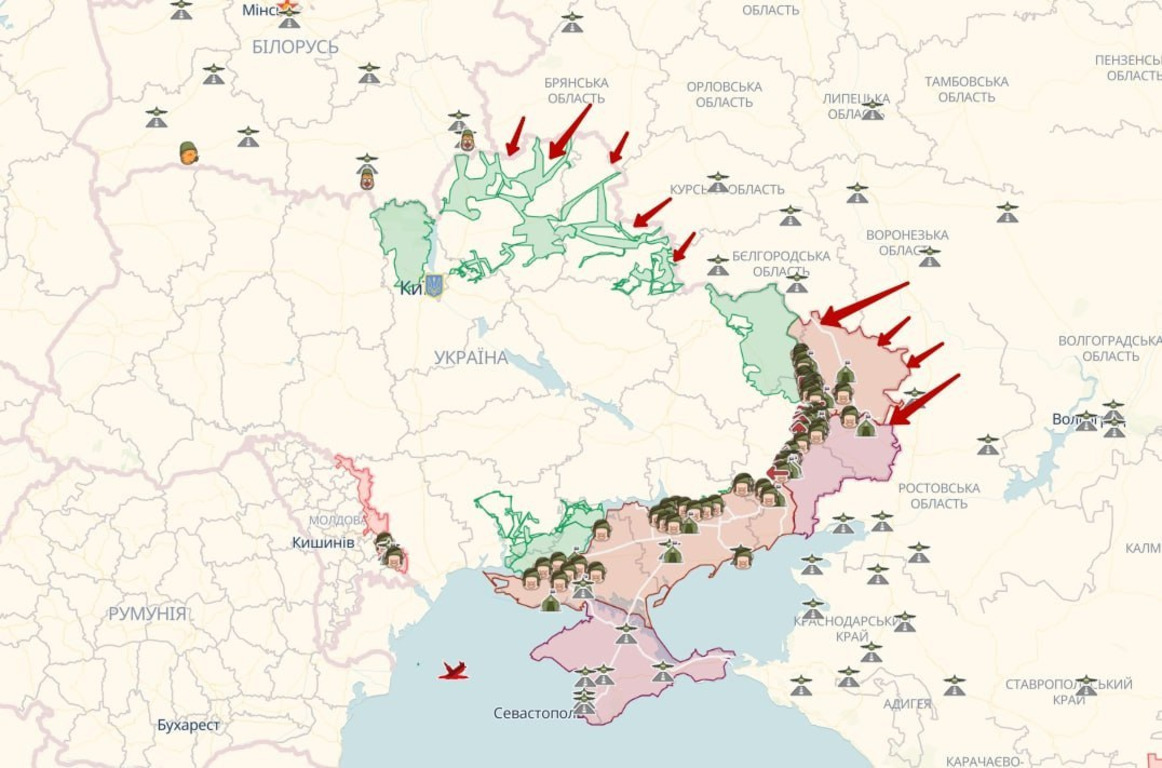 Курск граничит с украиной