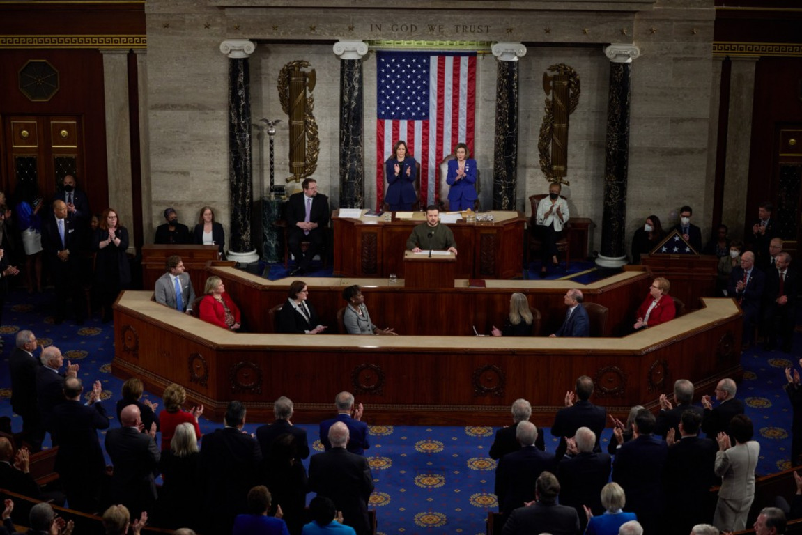 Историческое выступление Владимира Зеленского в Конгрессе США