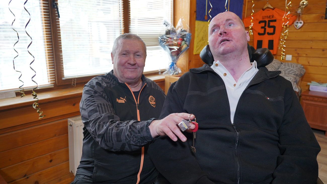 Віталій Шумей з батьком