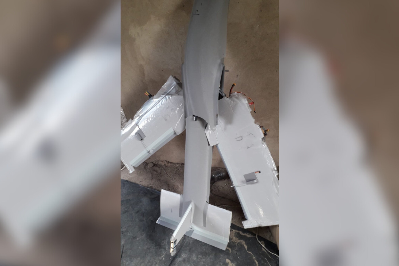 Рештки російського безпілотника «Молния-2»