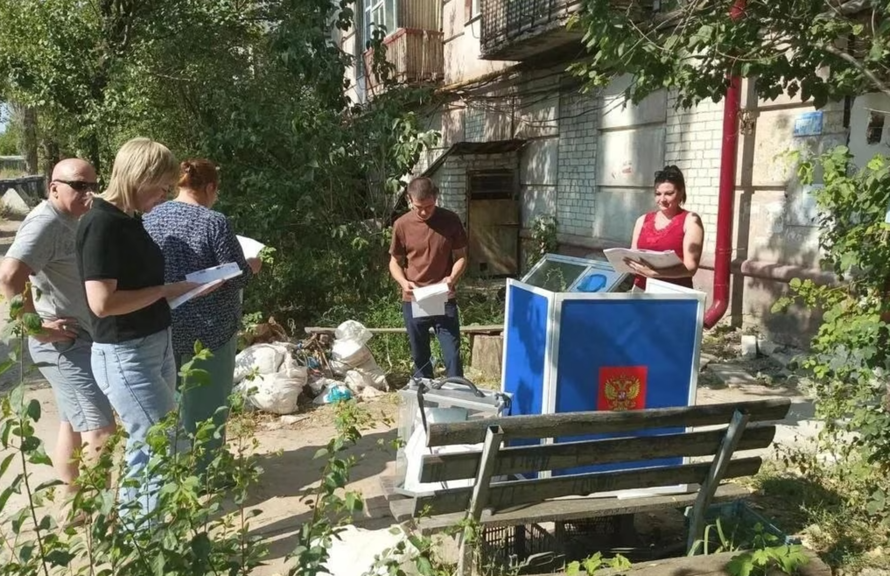 Виборча дільниця у Лисичанську