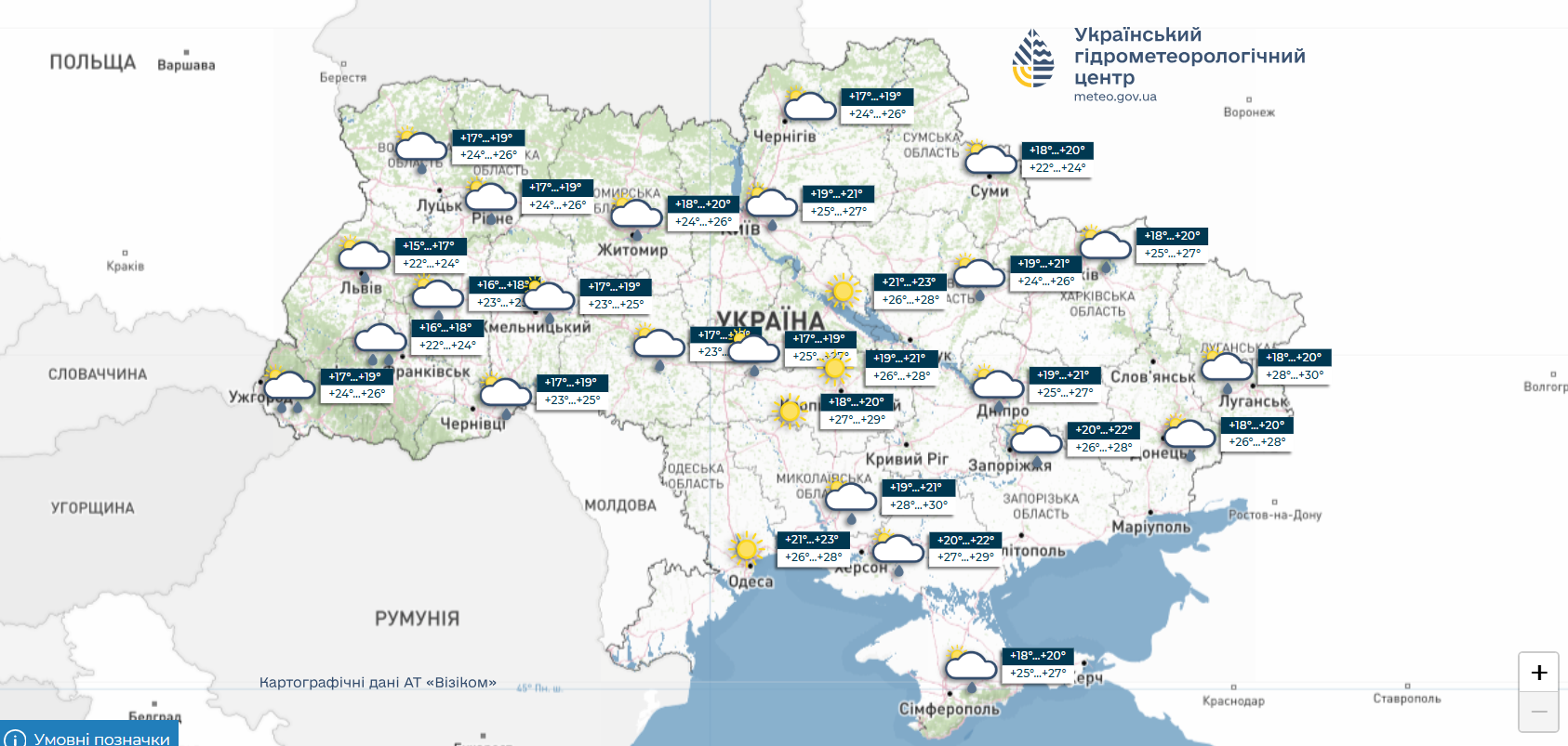 Прогноз погоди на тиждень 13 – 19 липня 2026 року фото 4