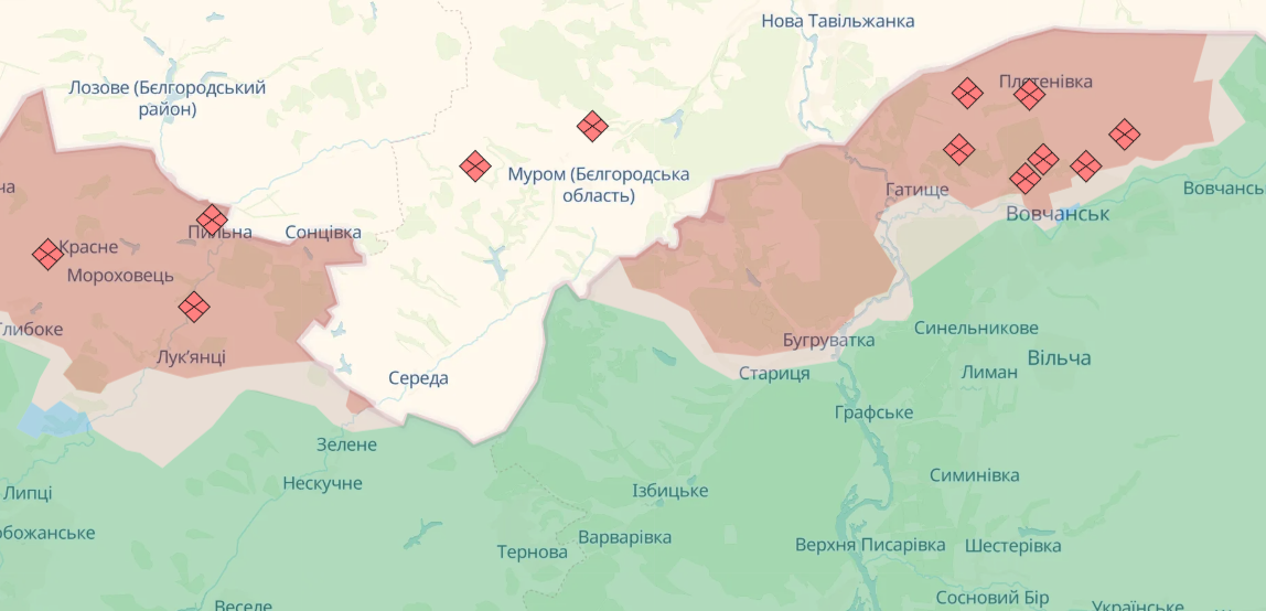 Карта бойових дій в Україні станом на 30 жовтня 2024 року