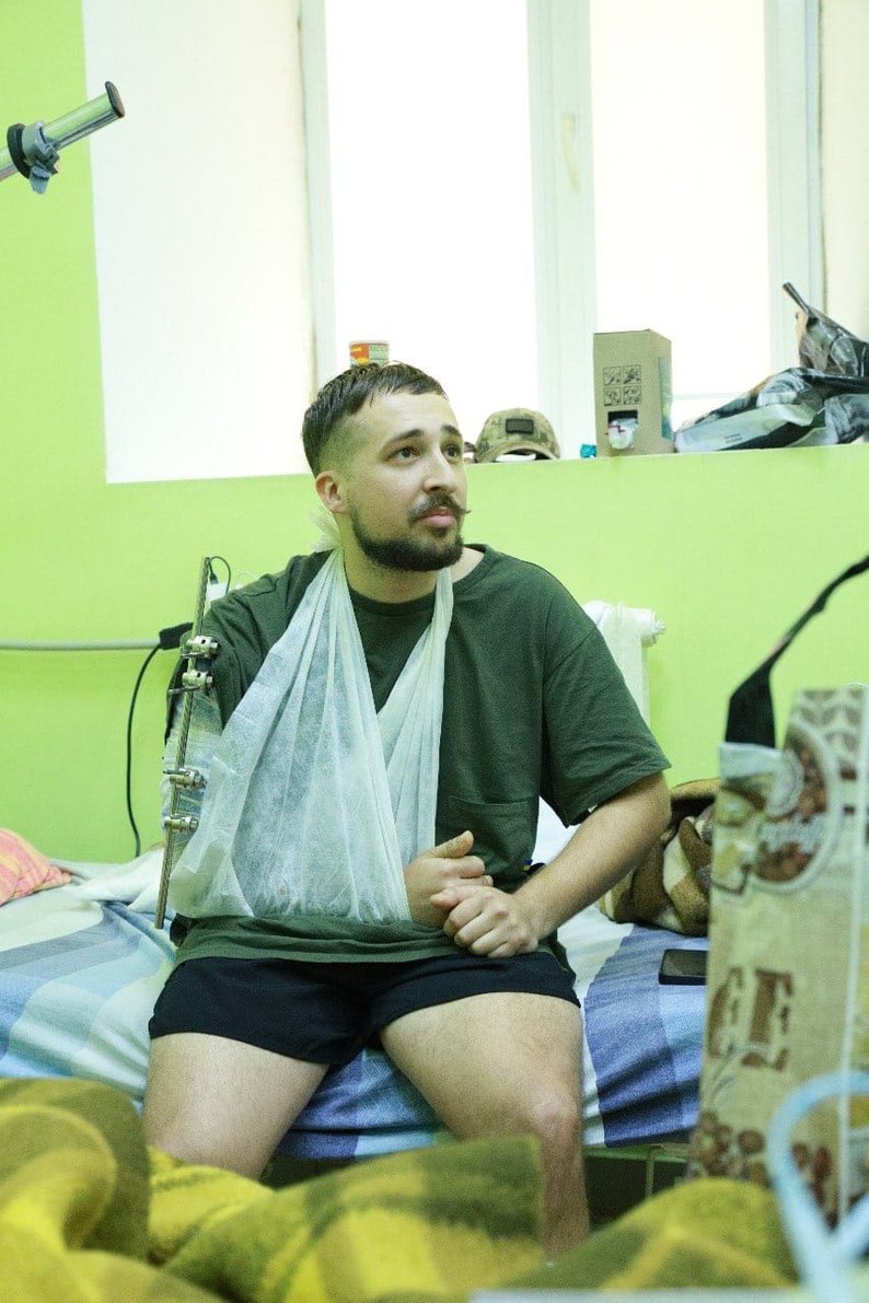 Максим Гриник після поранення