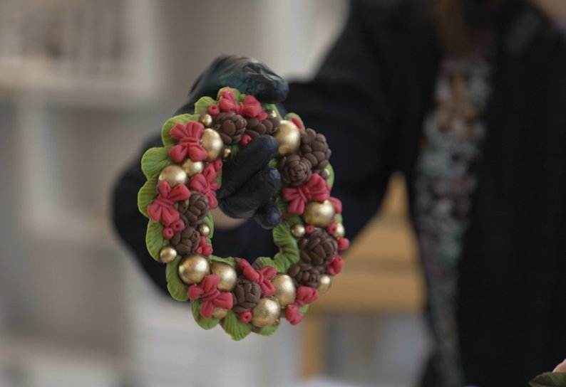 Різдвяний вінок із бельгійського шоколаду