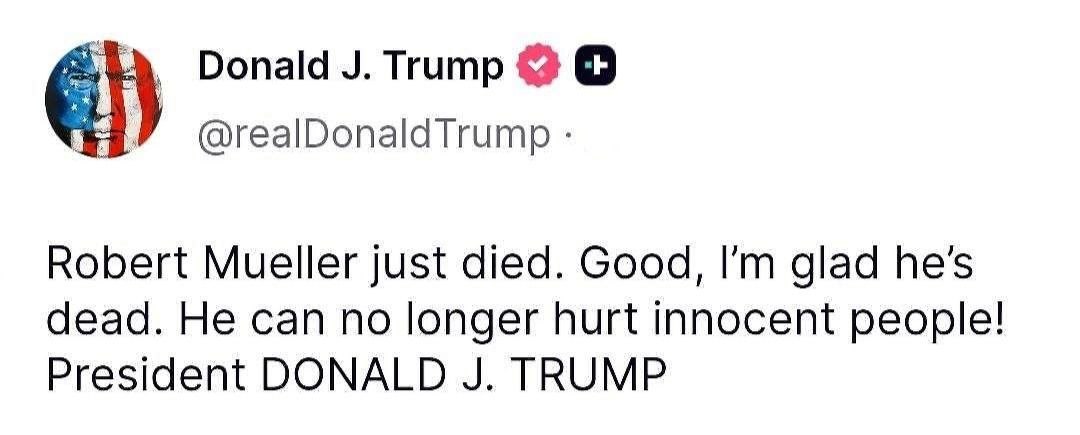 Трамп порадів смерті ексдиректора ФБР, який розслідував його зв’язки з Росією фото 1