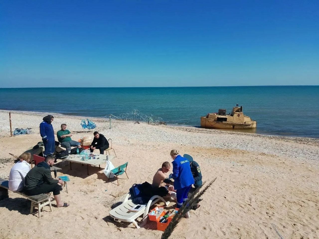 В Азовському морі затонуло судно з росіянами фото 2