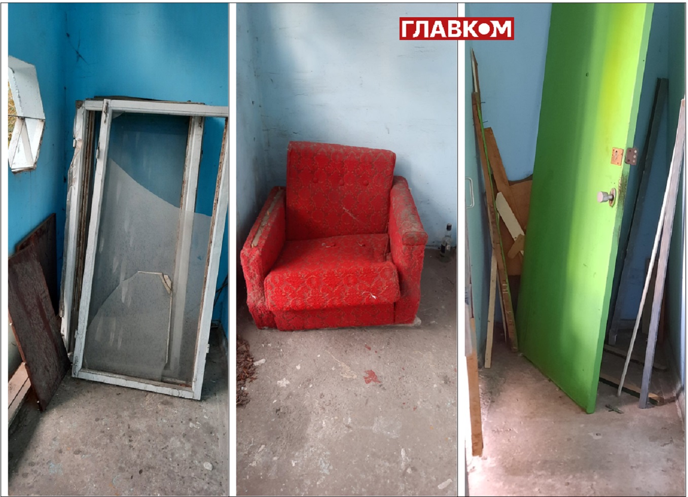 Сходовий майданчик у столичній багатоповерхівці