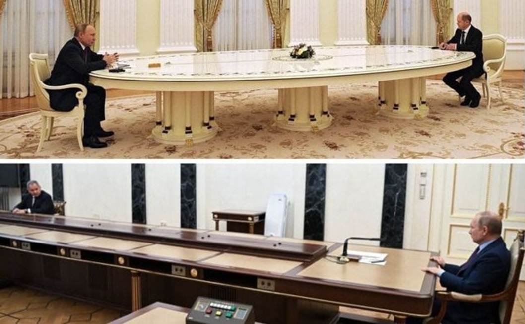 Путінські багатометрові столи стали мемом