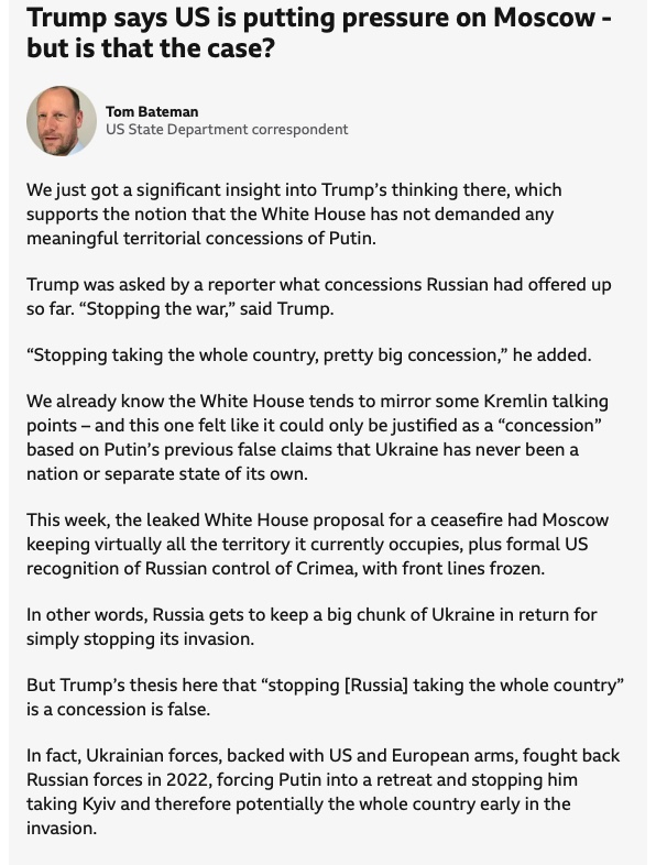 Трамп пояснив, на яку «велику поступку» готовий піти Путін фото 1