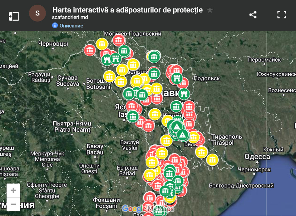 La Moldavie a préparé une carte interactive des abris photo 1