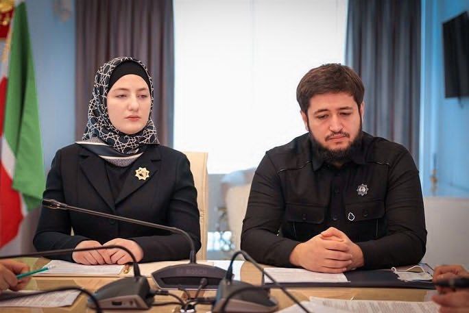 La fille de Kadyrov avec son gendre