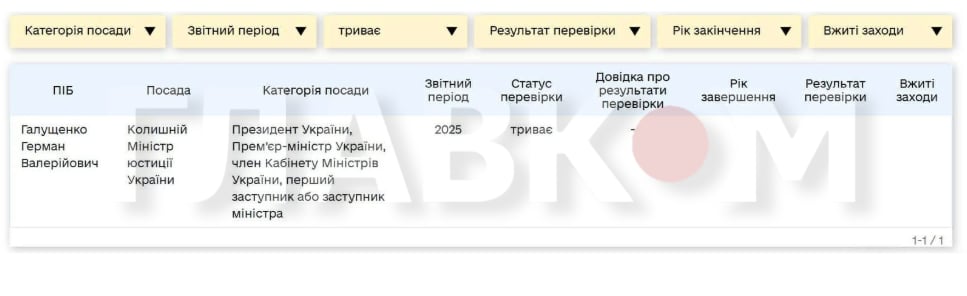 НАЗК розпочало повну перевірку декларації Галущенка фото 1