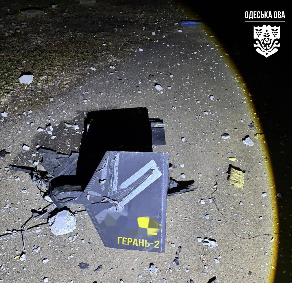 Уламки збитого БпЛА