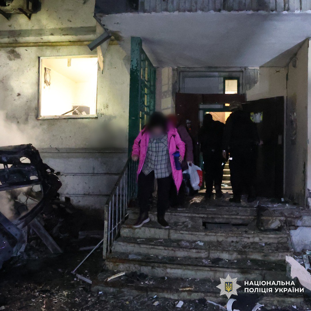 Росіяни вдарили по місту ударними безпілотниками