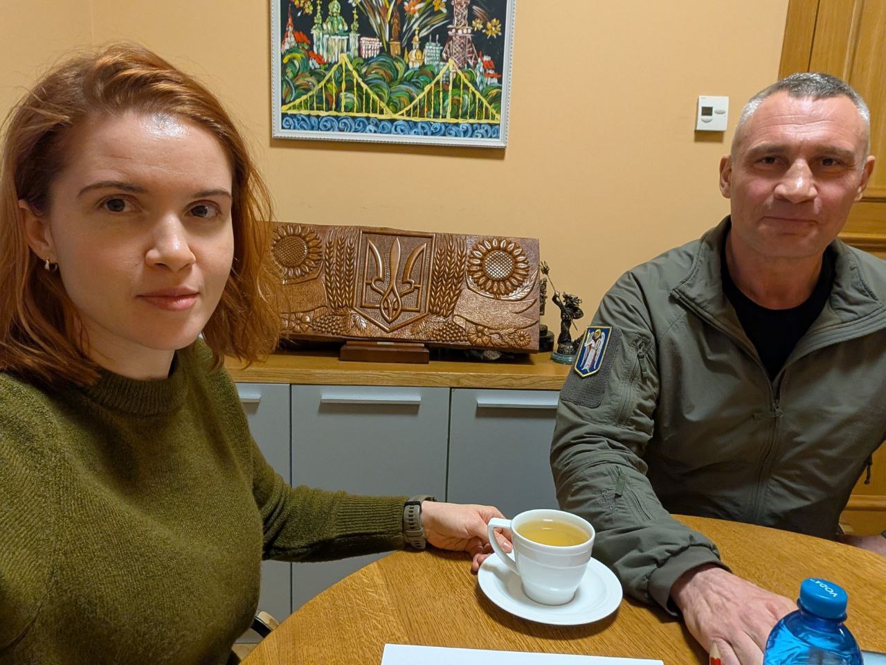 Депутатка Безугла поруч з мером Києва Кличком