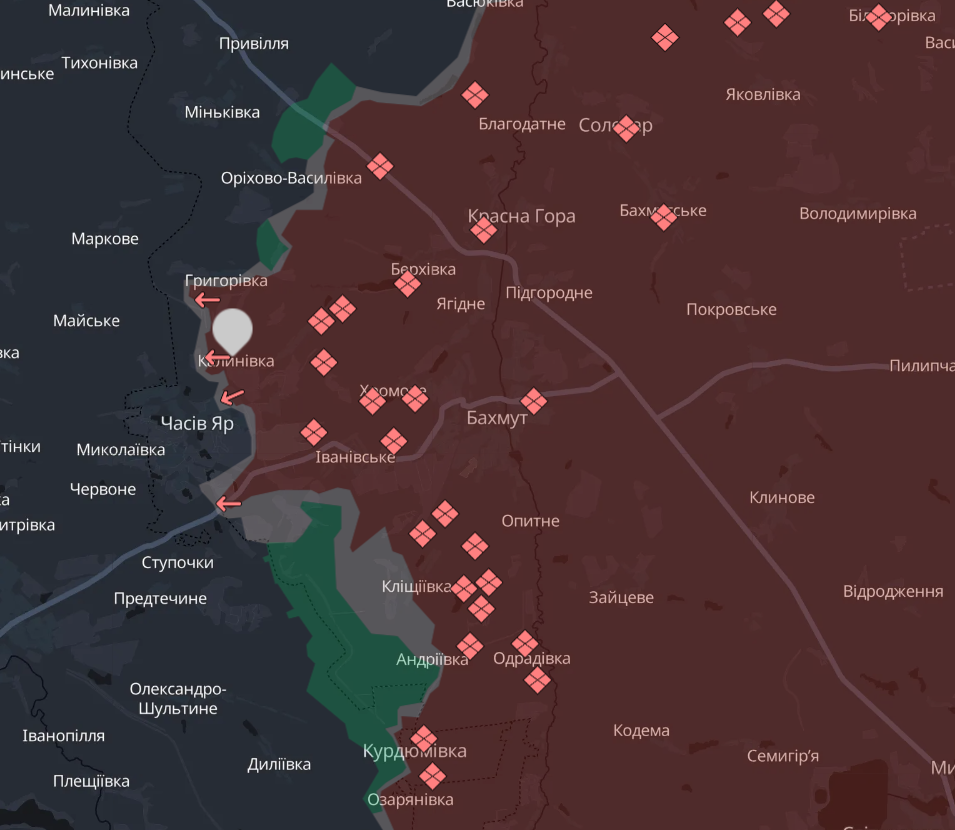 Карта бойових дій в Україні станом на 23 жовтня 2024 року фото 5